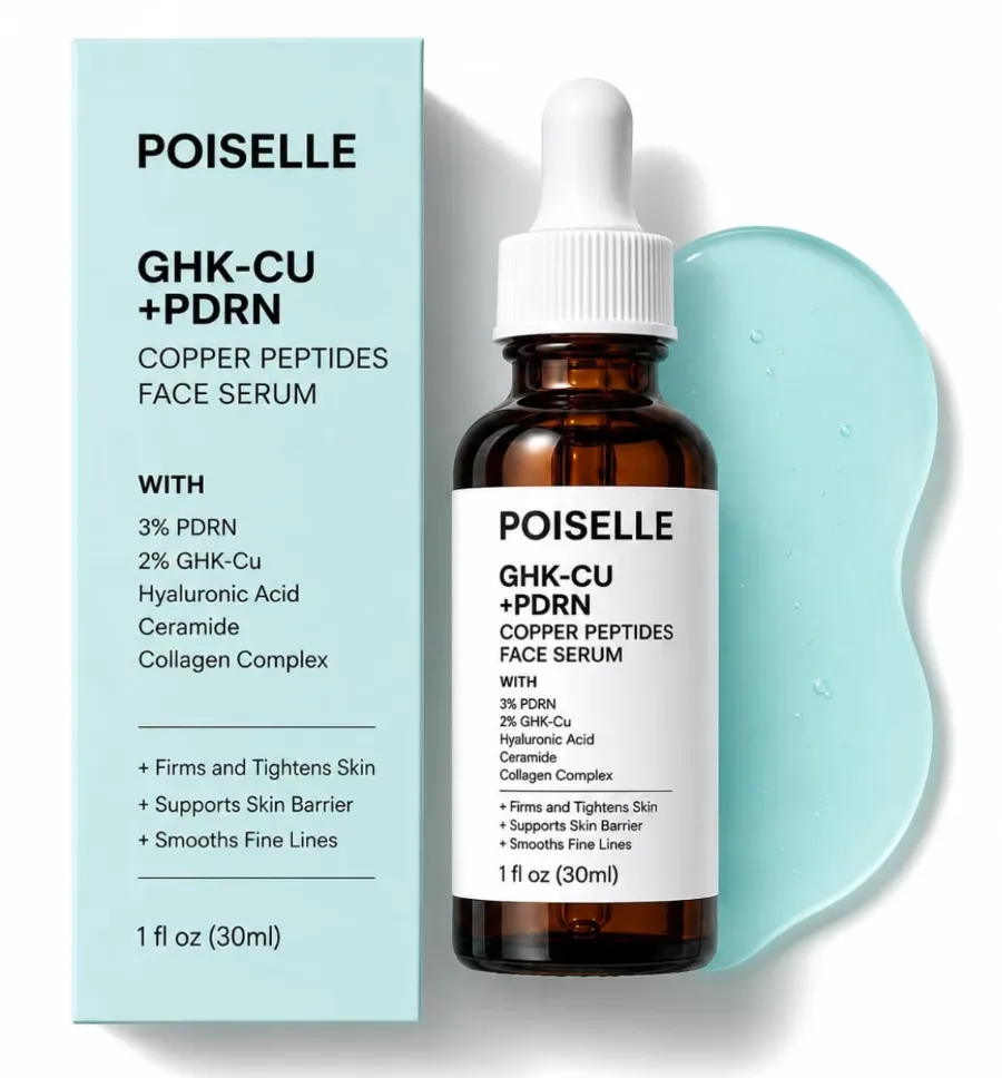 Copper Peptides Serum with Liposomal 2% GHK-Cu, 3% PDRN, Hyaluronic Acid & Multi-Peptides image 6